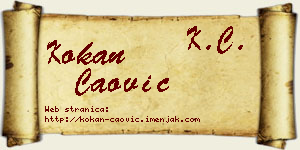 Kokan Čaović vizit kartica